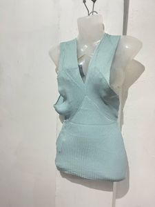 Ribbed Halter Neck Top