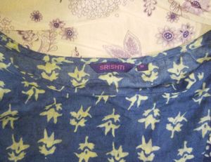 Boho Blue Print Dress