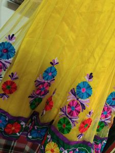 Yellow Embroidered Kurta