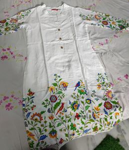 White Kurti And Palazzo Set 😍