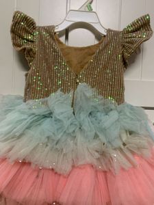 Sparkly Sequin Dress with Floral Detail