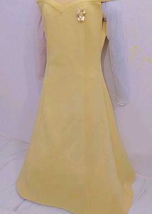 Elegant light Yellow  Gown