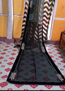 black saree
