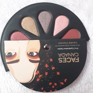 Facescanada 6 In 1 Eyeshadow palette Candid Chamer