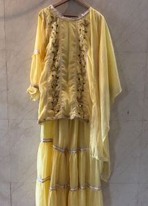 Elegant Yellow Kurta Set with Dupatta