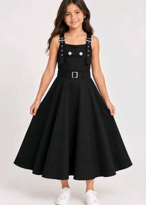 Black Overall Dress for Girls