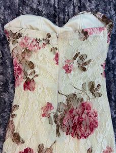 Floral Strapless Dress