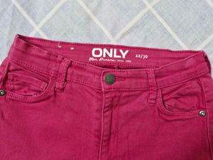 ONLY Pink Slim Fit Jeans