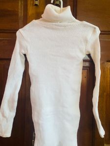 White Turtleneck Sweater