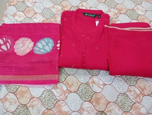 Beautiful Pink Kurta Set with Dupatta