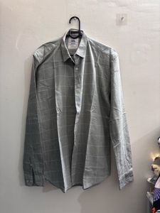 Men's Grey Checked Zara Shirt
