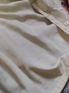 Embroidered Cream Kurta