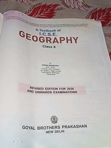 ICSE Geography Class X Textbook