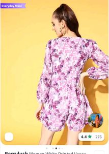 Floral Print Romper