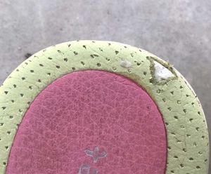 Chic Pink &amp; Yellow Flat Sandals