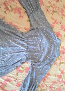 Pretty Satin Soft Blue Top