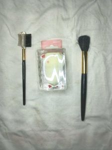 beauty blender + Makeup + eyebrow lash Brush Set