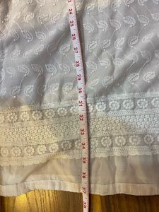 Elegant White Chikankari Kurta