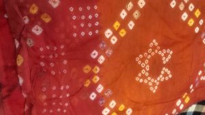 Red Bandhani Saree