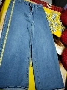 Wide Leg Denim Jeans