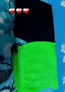 Blue and Pista Green Leggings Set