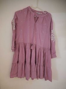 Boho Tiered Embroidered Dress