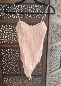 Zara New Floral Corset Satin Bodysuit Top From NYC