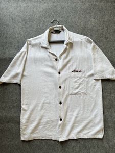 Original Zara White Half Sleeve Shirt