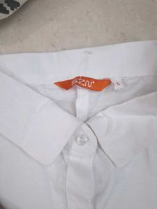 White Collared Shirt Dress