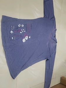 Blue Long Sleeve Top &amp; Bottom Set