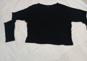 Roadster Women's Korean Black Crop Top