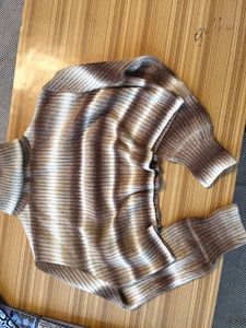 Cozy Ribbed Knit Sweater and mini denim skirt