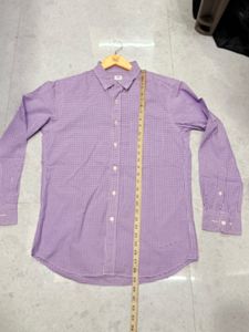 Uniqlo Purple Gingham Check Shirt
