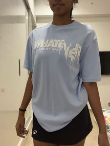 Trendy Blue Graphic T-shirt