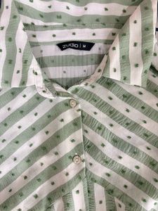 Stylish Striped Green Blouse