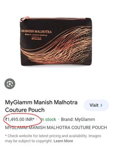 Myglamm Manish Malhotra Couture Pouch