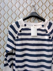 New With Tag Korean Trendy Stripped Pullover