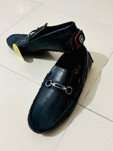 ALBERTO TORRES  Size UK 9 Man Black Casual Loafar