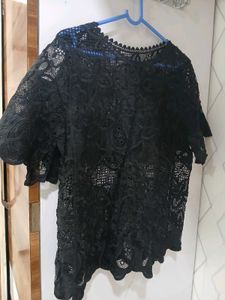 Elegant Black Lace Top