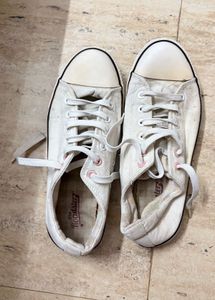 Classic White Canvas Sneakers