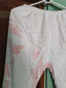 length 35,White Printed Palazzo Pants