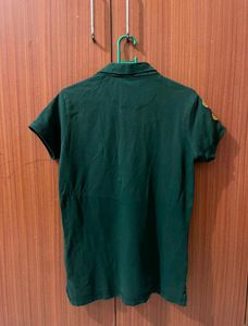 USPA Green Polo T-Shirt Women