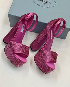 PRADA Sparkling Platform Heels