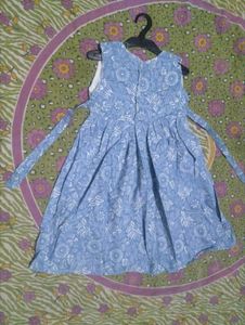 Cute Blue Floral Baby Dress