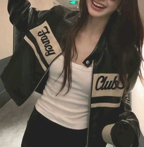 Black Leather "Fancy Club" Jacket