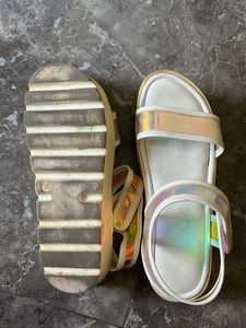 Sparkling Holographic Sandals