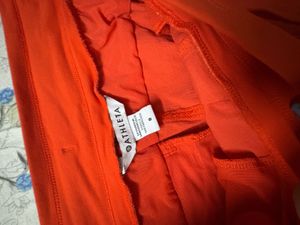 Athleta Orange Trekking jogger with sun protection
