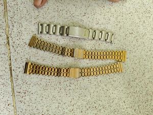 Vintage hmt Watch Bands 18mm - 2 Gold, 1 Silver