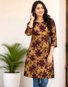 Floral Print Kurta