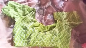 Designer Printed Saree Blouse